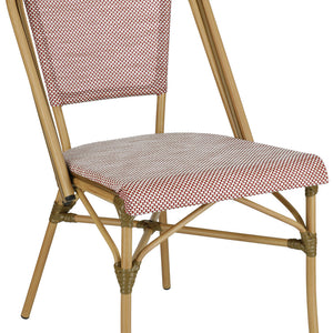 Outdoor Stapelstuhl Alira; 46x60.5x87 cm (SxGxW); siedzisko czerwony/beżowy