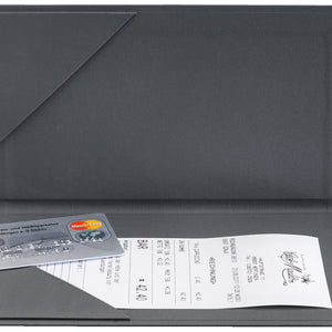 etui na rachunek Oscar bez graweru; 23x13 cm (DxS); szary; prostokątny