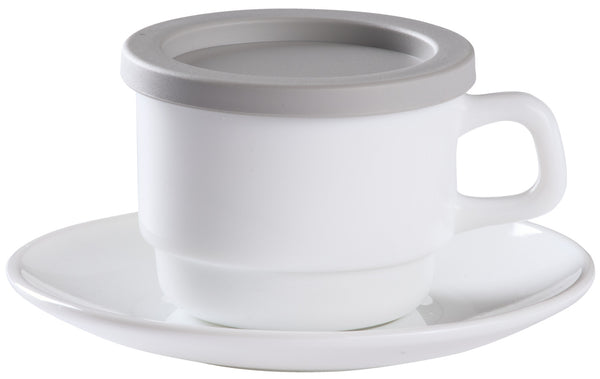 spodek do filiżanki do kawy Restaurant; 14 cm (Ø); biały; okrągły; 6 sztuka / opakowanie