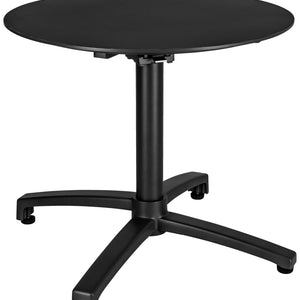 Outdoor-Aluminium-Loungetisch Taipa rund; 60x50 cm (ØxW); Platte czarny