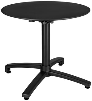 Outdoor-Aluminium-Loungetisch Taipa rund; 60x50 cm (ØxW); Platte czarny