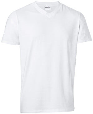 t-shirt męski Double-V (opak. 2 szt.); Kleidergröße L; biały; 2 sztuka / opakowanie