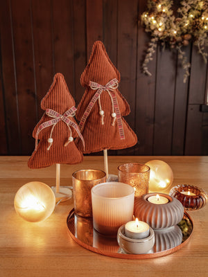 świeczka tealight Nanami; 8x3.5 cm (ØxW); brązowy; 2 sztuka / opakowanie