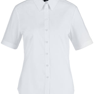 Bluse Kurzarm Porter Regular Fit; Kleidergröße 36; biały