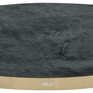 blat Marvani okrągły; 120x2.5 cm (ØxW); złoto/czarny; okrągły