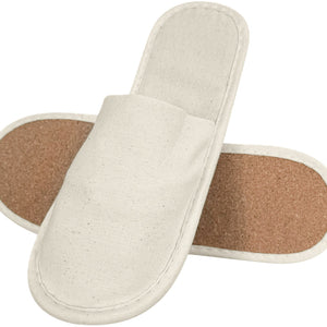 Hotelslipper  Elian mit Korksohle ; naturalny; 10 sztuka / opakowanie
