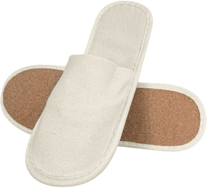 Hotelslipper  Elian mit Korksohle ; naturalny; 10 sztuka / opakowanie