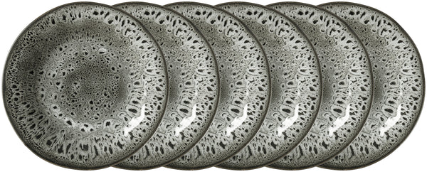 talerz płaski Nano; 23.5 cm (Ø); czarny; okrągły; 6 sztuka / opakowanie