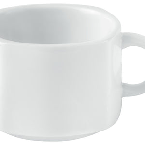 filiżanka do kawy Jazz; 190ml, 8x8x6 cm (DxSxW); biały; kwadrat; 6 sztuka / opakowanie