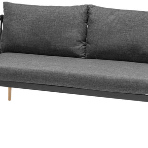 sofa 2-osobowa Asola; 162x80x76 cm (SxGxW); antracyt