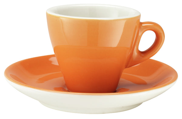spodek do filiżanki do espresso Joy; 12.5 cm (Ø); pomarańczowy; okrągły; 6 sztuka / opakowanie
