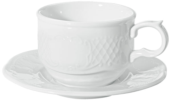 spodek do filiżanki do espresso Menuett; 11.5 cm (Ø); biały; okrągły; 6 sztuka / opakowanie