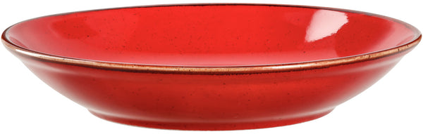 talerz głęboki Sidina; 300ml, 21x3.9 cm (ØxW); czerwony; okrągły; 6 sztuka / opakowanie