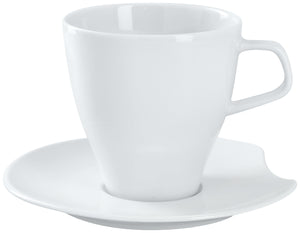 spodek do kubka / filiżanki do kawy/cappucino Contrast; 16 cm (Ø); biały; okrągły; 6 sztuka / opakowanie
