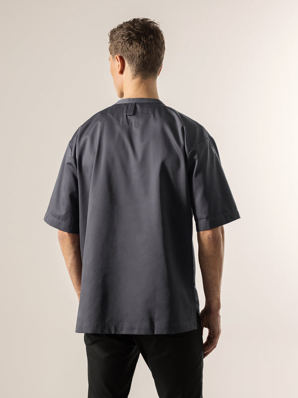 Kochshirt Gorgio; Kleidergröße S; ciemny szary