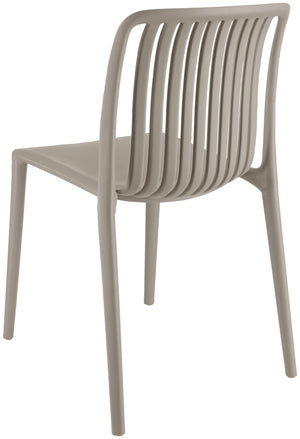 Kunststoff Stuhl Tavira; 50x52.5x77 cm (SxGxW); taupe; 2 sztuka / opakowanie