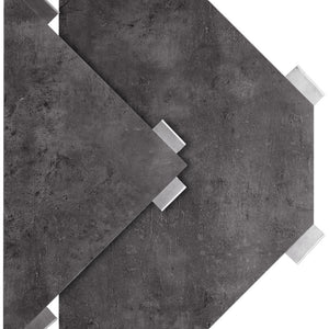 Outdoorbar Baruba Eckelement Innen; 78x56x115 cm (DxSxW); beton/antracyt