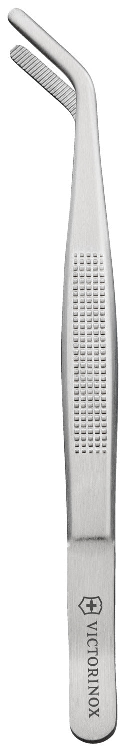 Kochpinzette gebogen; 15.6x1.6 cm (DxS); srebro