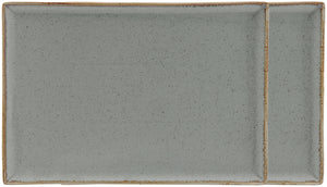 półmisek Sidina prostokątny; 35x26x2 cm (DxSxW); szary; prostokątny; 2 sztuka / opakowanie