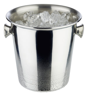 mini wiaderko do lodu / cooler do szampana; 1000ml, 13x13 cm (ØxW); srebro