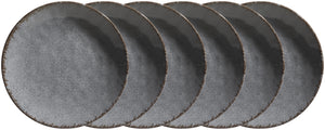 talerz płaski Portage; 25.6x3.7 cm (ØxW); szary; okrągły; 6 sztuka / opakowanie