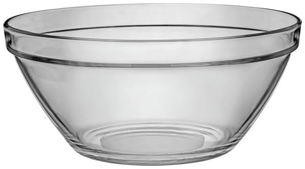 miska szklana Pompei; 3650ml, 26x11.5 cm (ØxW); transparentny; okrągły; 4 sztuka / opakowanie
