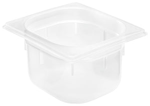 pojemnik GN z tworzywa sztucznego Risa 45078; Größe GN 1/6, 1500ml, 17.6x16.2x10 cm (DxSxG); transparentny