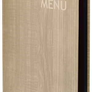 karta dań Lenio z grawerem MENU A4; Größe DIN A4, 23.8x32.6 cm (SxW); piasek