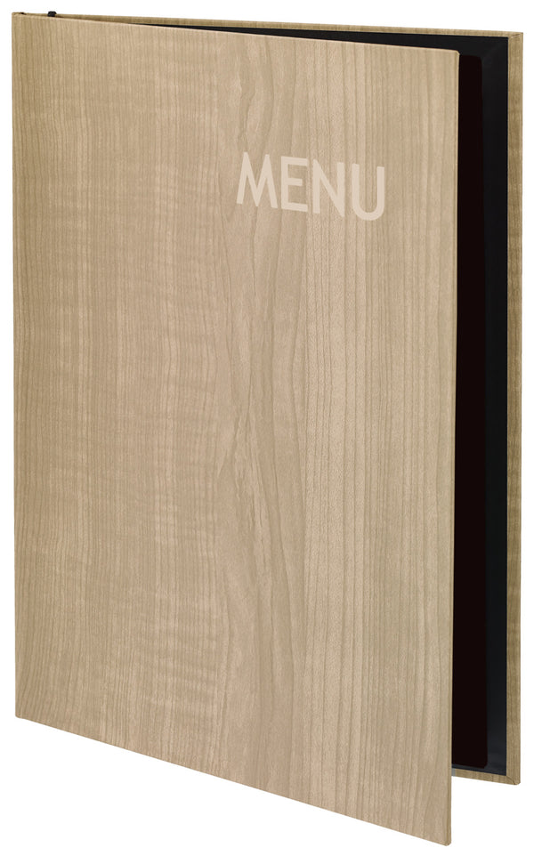 karta dań Lenio z grawerem MENU A4; Größe DIN A4, 23.8x32.6 cm (SxW); piasek