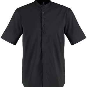Hemd Kurzarm Lani Regular Fit; Kleidergröße 37/38; czarny