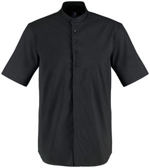 Hemd Kurzarm Lani Regular Fit; Kleidergröße 37/38; czarny
