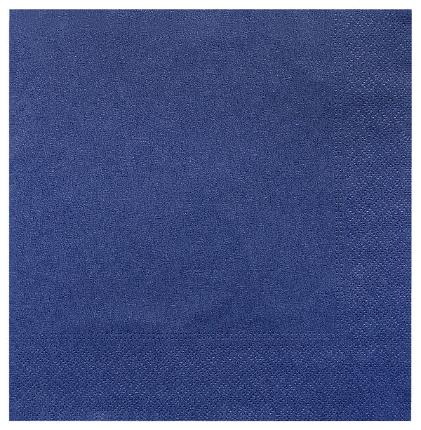 Papierserviette 2-lagig; 39x39 cm (SxD); ciemny niebieski; 100 sztuka / opakowanie