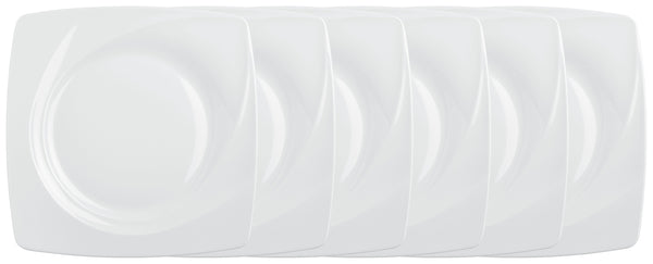 talerz płaski Vilano; 27x27 cm (DxS); biały; kwadrat; 6 sztuka / opakowanie