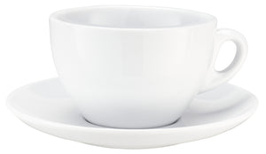 spodek do filiżanki do kawy mlecznej Joy 2.0; 16 cm (Ø); biały; okrągły; 6 sztuka / opakowanie