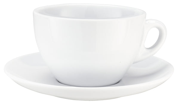 spodek do filiżanki do kawy mlecznej Joy 2.0; 16 cm (Ø); biały; okrągły; 6 sztuka / opakowanie