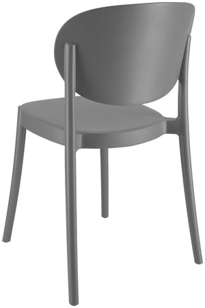 Kunststoffstuhl Neo; 48x50x79 cm (SxGxW); antracyt; 2 sztuka / opakowanie