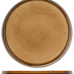 talerz płytki Quintana; 27.5 cm (Ø); bursztyn; okrągły; 4 sztuka / opakowanie