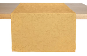 bieżnik Biella; 40x170 cm (SxD); żółty; prostokątny