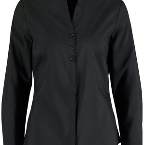 Bluse Langarm Lani Regular Fit; Kleidergröße 38; czarny