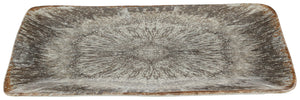 talerz Iris; 28.2x15.1x2.4 cm (DxSxW); szary/brązowy; prostokątny; 2 sztuka / opakowanie