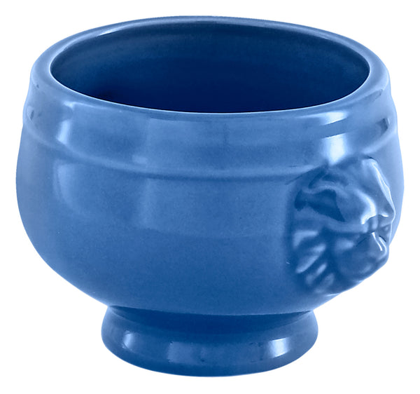 teryna z głową lwa Lowi; 130ml, 6.5x5.5 cm (ØxW); jasny niebieski; okrągły; 6 sztuka / opakowanie