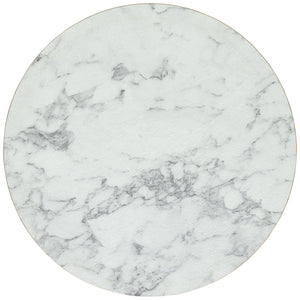 blat Marvani okrągły; 60x2.5 cm (ØxW); miedź/biały/marmurkowy; okrągły