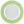 talerz płaski Multi-Color; 22.9x2.2 cm (ØxW); biały/zielony; okrągły; 6 sztuka / opakowanie