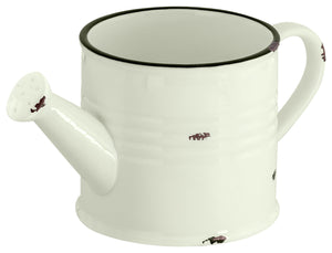 dzbaneczek Liron; 630ml, 20x10.5x9.5 cm (SxØxW); biel kremowa/czarny; 3 sztuka / opakowanie