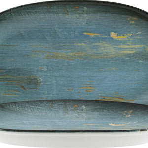 talerz Madera Mint owalny; 19x11 cm (DxS); turkusowy/brązowy/czarny; owalny; 12 sztuka / opakowanie