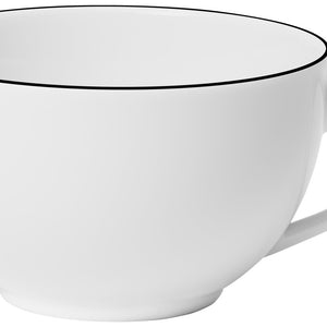 filiżanka do kawy Bellino; 220ml, 9x5.5 cm (ØxW); biały/czarny; okrągły; 6 sztuka / opakowanie