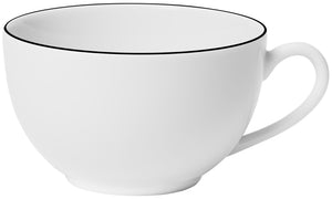 filiżanka do kawy Bellino; 220ml, 9x5.5 cm (ØxW); biały/czarny; okrągły; 6 sztuka / opakowanie