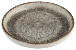 talerz płaski Iris z wysokim rantem; 21.5x2.15 cm (ØxW); szary/brązowy; okrągły; 6 sztuka / opakowanie