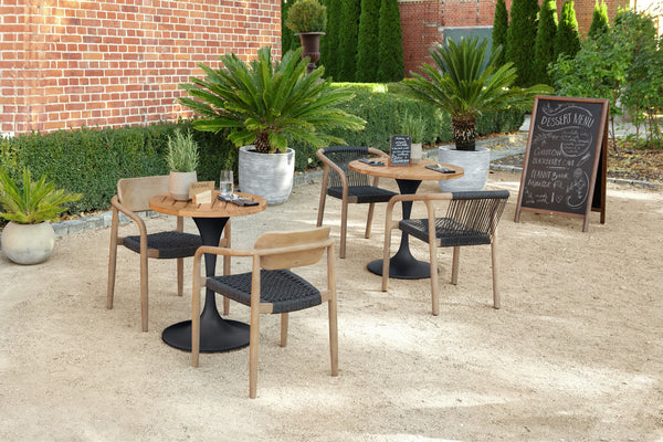 Outdoor-Stuhl Kando; 58x58x75 cm (SxGxW); siedzisko antracyt