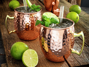 kubek do Moscow Mule  Glendale młotkowany; 550ml, 8.8x9.8 cm (ØxW); miedź